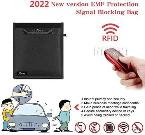 תיק פארדיי, תיק בידוד אות, הגן על הטלפון/אייפד שלך מפני קרינת פריצה, מעקב והגנה על EMP עם כיס זה -משמיץ