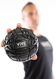 Vive Fitness Exage Ball ~ מפסק קאפקייקס ~ טיפול נקודת ההדק ~ נוצר כדי לשחרר שרירים כואבים של הגב, התחת,