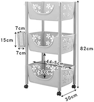 מדפים ביתיים של Jyxcoshelf, יחידות מדפים בית מגורים בית חדר אמבטיה מתלה לאחסון מטבח פירות וירקות סל