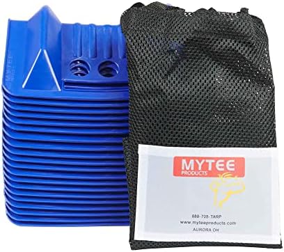 מוצרי מיטיי 4 איקס 4 איקס 10 מגן פינתי כחול בצורת מגן קצה שטוח עם תיק נשיאה-מגן קצה פינתי עומס מטען