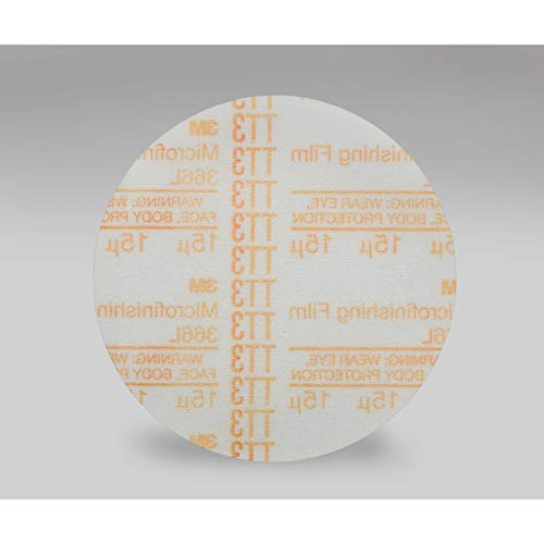 Cubitron II מיקרו -גימור PSA סרט דיסק 366L - 100 מיקרון אלומיניום תחמוצת סוג D דיסק מלטש - גיבוי דבק