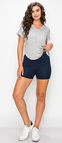 חידוש כותנה מכנסי ג'רזי קלים מאוד של נשים מכנסיים 3 אינץ 'אימון יוגה