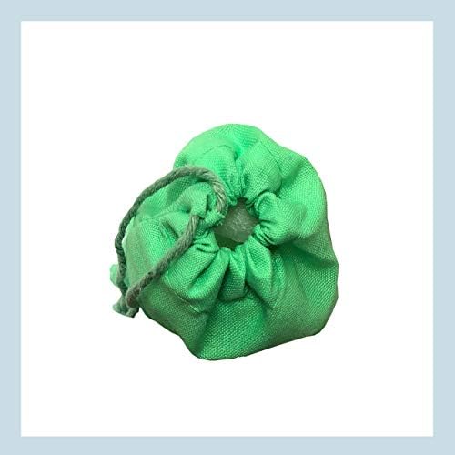 ירוק כותנה שקיות, לשימוש חוזר ומתכלה לייצר מוסלין שרוך שקיות זמין בגדלים שונים
