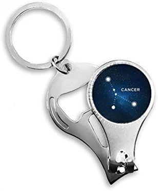 קונסטלציה של סרטן גלגל המזלות טבעת שרשרת מפתח טבעת מרובת פונקציות קוצץ ציפורניים מתנה לבקבוקים מתנה