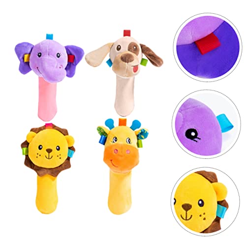 צעצוע BB צעצועים צעצועים לתינוק צעצועים של בעלי חיים מקשקש לתינוקות 4 יחידות צעצועים לתינוקות צעצועים