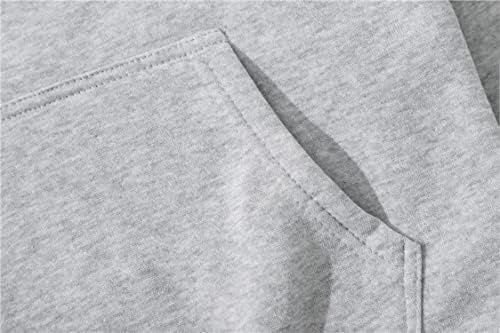 קפוצ'ון ומכנסי טרנינג עם 2 חלקים גדולים ומכנסי טרנינג מוגדרים לגברים נשים שרוול ארוך סוודר היפ הופ V