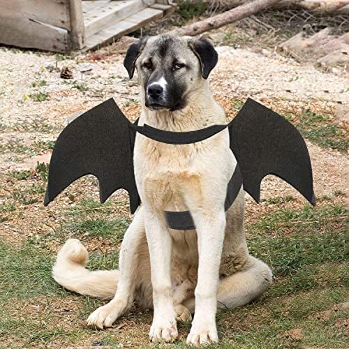 תחפושת עטלף של כלב Quv, תלבושות חיית מחמד ליל כל הקדושים כנפי עטלף קוספליי בינונית כלב מתלבשת אביזרים