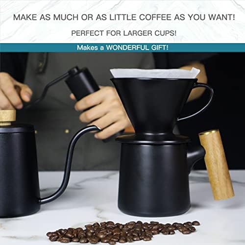 DHPO שפכו מעל טפטוף קפה - כל העיצוב הטבעי של קרמיקה סופר -קרמיקה תמציות מלאים טעמים מורכבים קפה שימוש